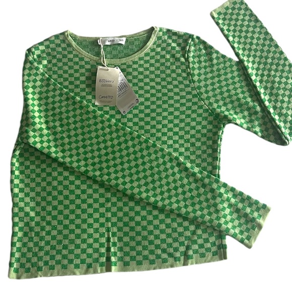 MANGO Checks Knitted Sweater - Picture 5 of 8